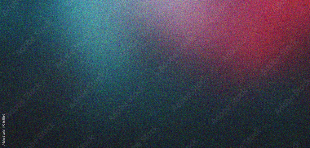 Wall mural blue and red gradient background design with grainy noise texture effect, web banner design, product
