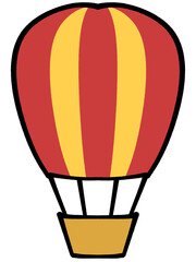 かわいい気球のイラスト素材