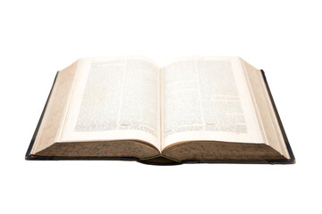 Opened vintage antique book