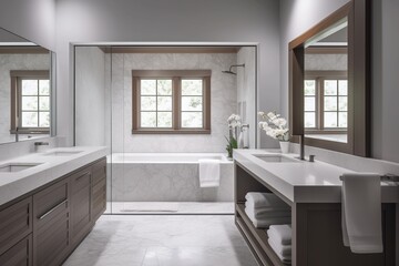 Bathroom in a new luxury home