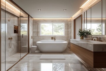 Fototapeta premium Bathroom in a new luxury home