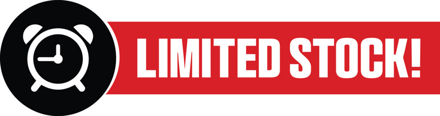 Limited Stock E-commerce Discount Offer Tags Design CTA Vector Illustration