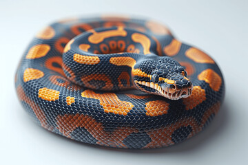 🌀 Just found this colorful python chillin' like a boss! 🐍🎨