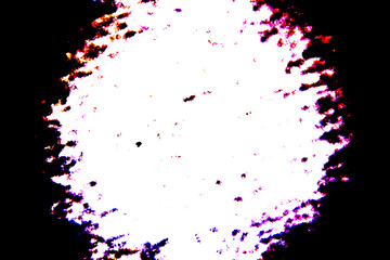 Seamless grunge stain on black background. Illustration.