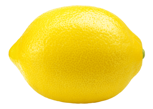 Lemon whole isolated on white background, full depth of field