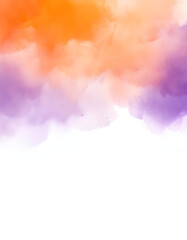 Obraz premium Vibrant Abstract Artwork Featuring Blended Orange, Purple, and White Colors on Canvas