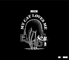 Illustration vector graphic of lettering, perfect for t-shirts design, clothing, hoodies, etc.