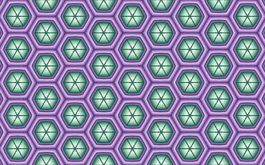 3D pattern texture art design hexagon and circle dome modern style sameless repeat for decorate new art deco style. beauty, fashion, geometry, colorful, line, circle, interiors, frame.