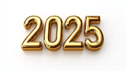 The year is 2025 and it is written in gold