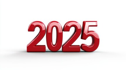 The number twenty-five is written in red