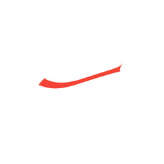 red ribbon vector element