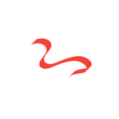 red ribbon vector element