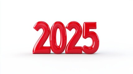 The number twenty-five is written in red