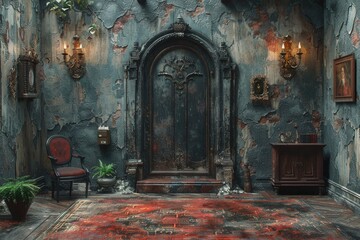 a 3d background room background 