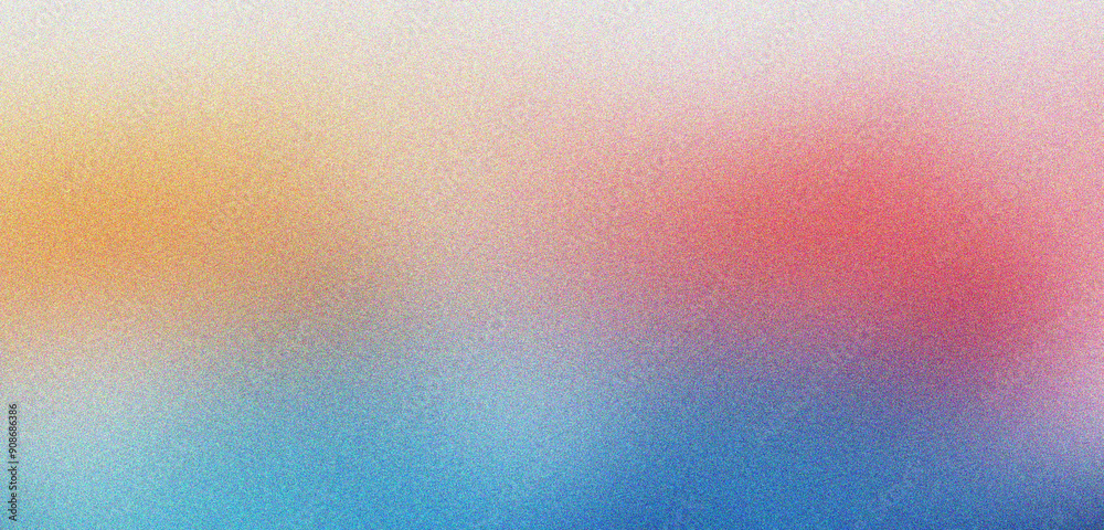 Sticker abstract gradient background design with grainy noise texture effect, web banner design, product des