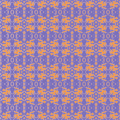 Blue and white watercolor ornament painted with watercolor on paper.