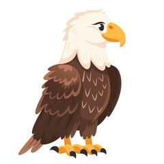 Obraz premium Eagle Scandinavian Minimalism animal fashion cartoon isolated whitebackground 16:9