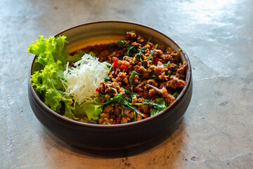 Lophophora williamsii, Cactus or succulents tree decorated in a plant pot on a wooden table, shade-tolerant plant, hobby, ornamental plant propagation