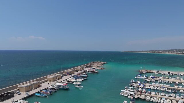 Torre Vado is in the province of Lecce, Italy. Located in the lower Salento, it is a renowned seaside resort on the Ionian coast of Salento. The coast is characterized by low cliffs