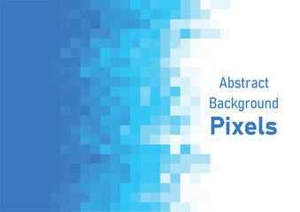 Abstract pixels background blue gradient color geometric texture pattern vector wallpaper