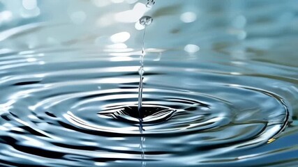 Natural water drops on white background 