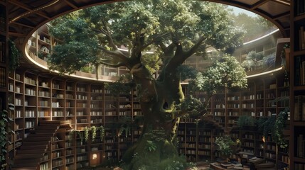 Fototapeta premium Forest Library