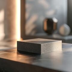 Beautiful Of 3d Realistic Of Empty podium mockup stage realistic for Product Showcase