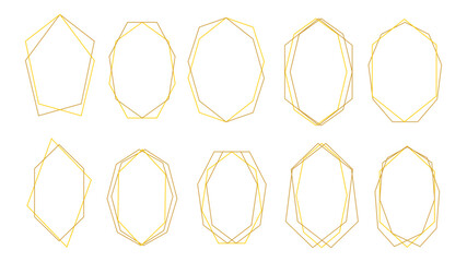 Elegant Golden Frame Set