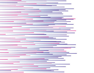 Colorful speed lines. Horizontal comic motion rays