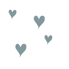 Blue heart icon vector. Flat love icon isolated on white. Heart vector for love logo, heart symbol, shape icon and Valentine's day. Cute heart icon for shape design, vector template