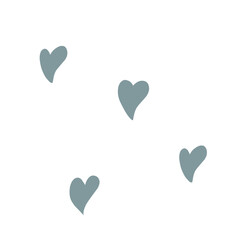 Blue heart icon vector. Flat love icon isolated on white. Heart vector for love logo, heart symbol, shape icon and Valentine's day. Cute heart icon for shape design, vector template