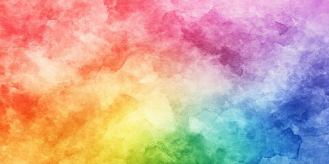 Abstract Rainbow Watercolor Background
