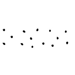 Abstract doodle pattern with hand drawn polka dots. Vector black and white doodle pattern. 