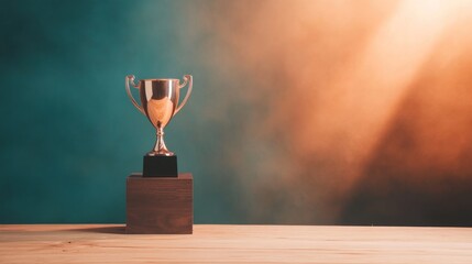 A trophy of the winner.