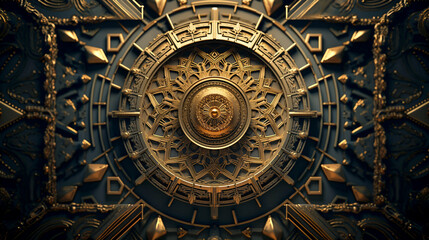 abstract background chic pattern with gold background luxury