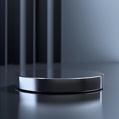 Beautiful Of 3d Realistic Of Empty podium mockup stage realistic for Product Showcase