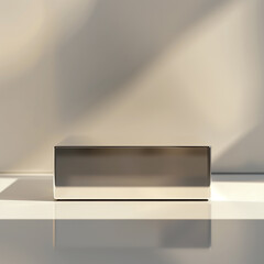 Obraz premium Beautiful Of 3d Realistic Of Empty podium mockup stage realistic for Product Showcase