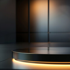 Beautiful Of 3d Realistic Of Empty podium mockup stage realistic for Product Showcase