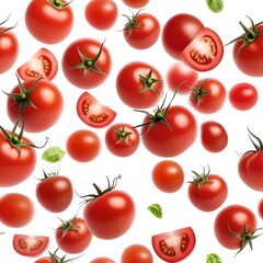 tomatoes isolated on white background