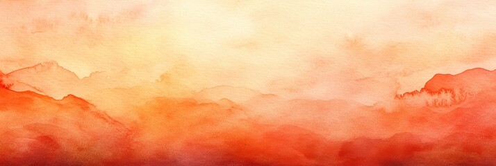 Obraz premium Abstract Watercolor Mountain Landscape