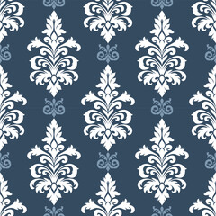 Vector damask pattern, damask ornament for wallpapers, textile, wrapping.