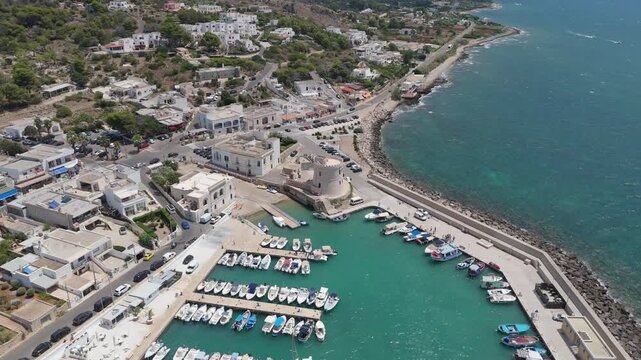 Torre Vado is in the province of Lecce, Italy. Located in the lower Salento, it is a renowned seaside resort on the Ionian coast of Salento. The coast is characterized by low cliffs