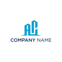 Letter AC and building logo concept for real estate company