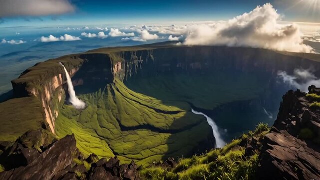 Mount Roraima Guyana sunny day panorama