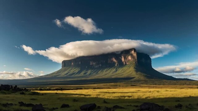 Mount Roraima Guyana sunny day panorama