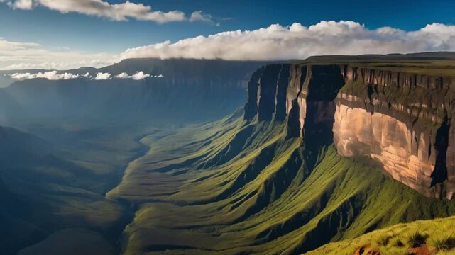 Mount Roraima Guyana sunny day panorama