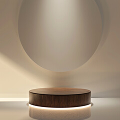Beautiful Of 3d Realistic Of Empty podium mockup stage realistic for Product Showcase