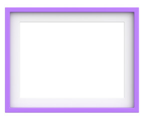 Picture frame. Landscape frame. 3D illustration.