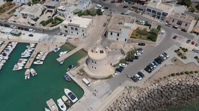 Torre Vado is in the province of Lecce, Italy. Located in the lower Salento, it is a renowned seaside resort on the Ionian coast of Salento. The coast is characterized by low cliffs