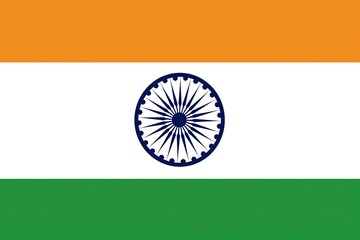 Obraz premium Mystical Representation of India’s National Flag Epitomizing Unity in Diversity and Patriotism 多様性の中の統一と愛国心を象徴するインド国旗の神秘的な表現 .Generative AI